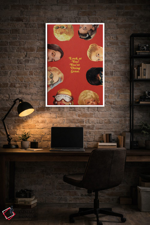 تابلو دکوراتیو نگاه کن به خودت اثر جولیا والک - D3W