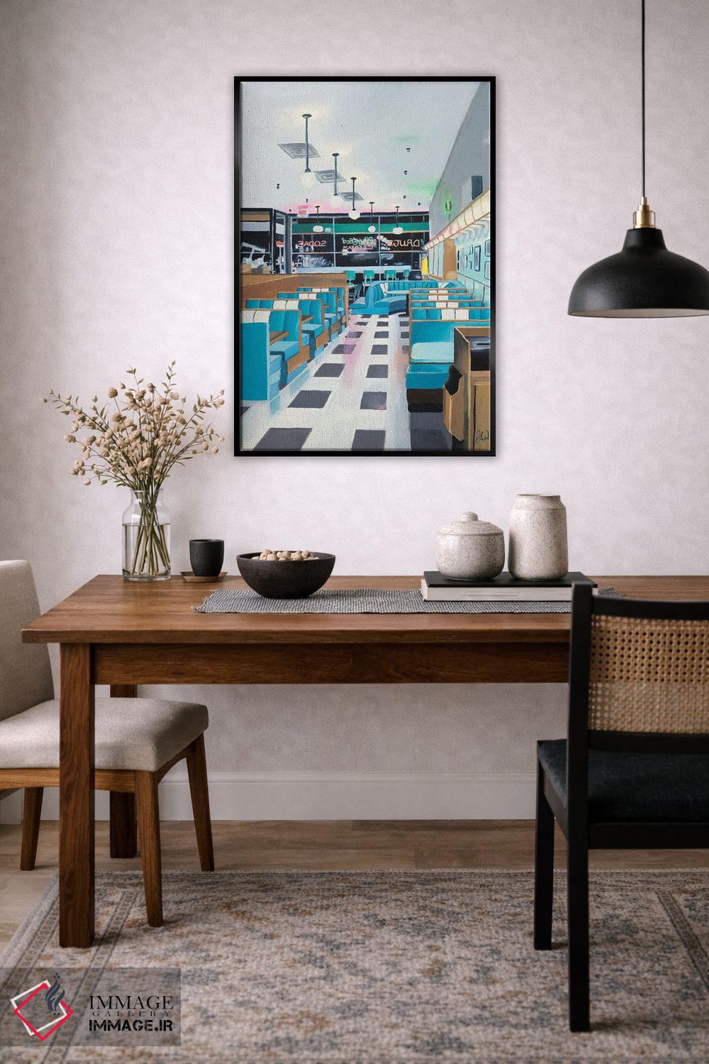 تابلو دکوراتیو داروخانه برنت اثر جنیفر وارن - D5B