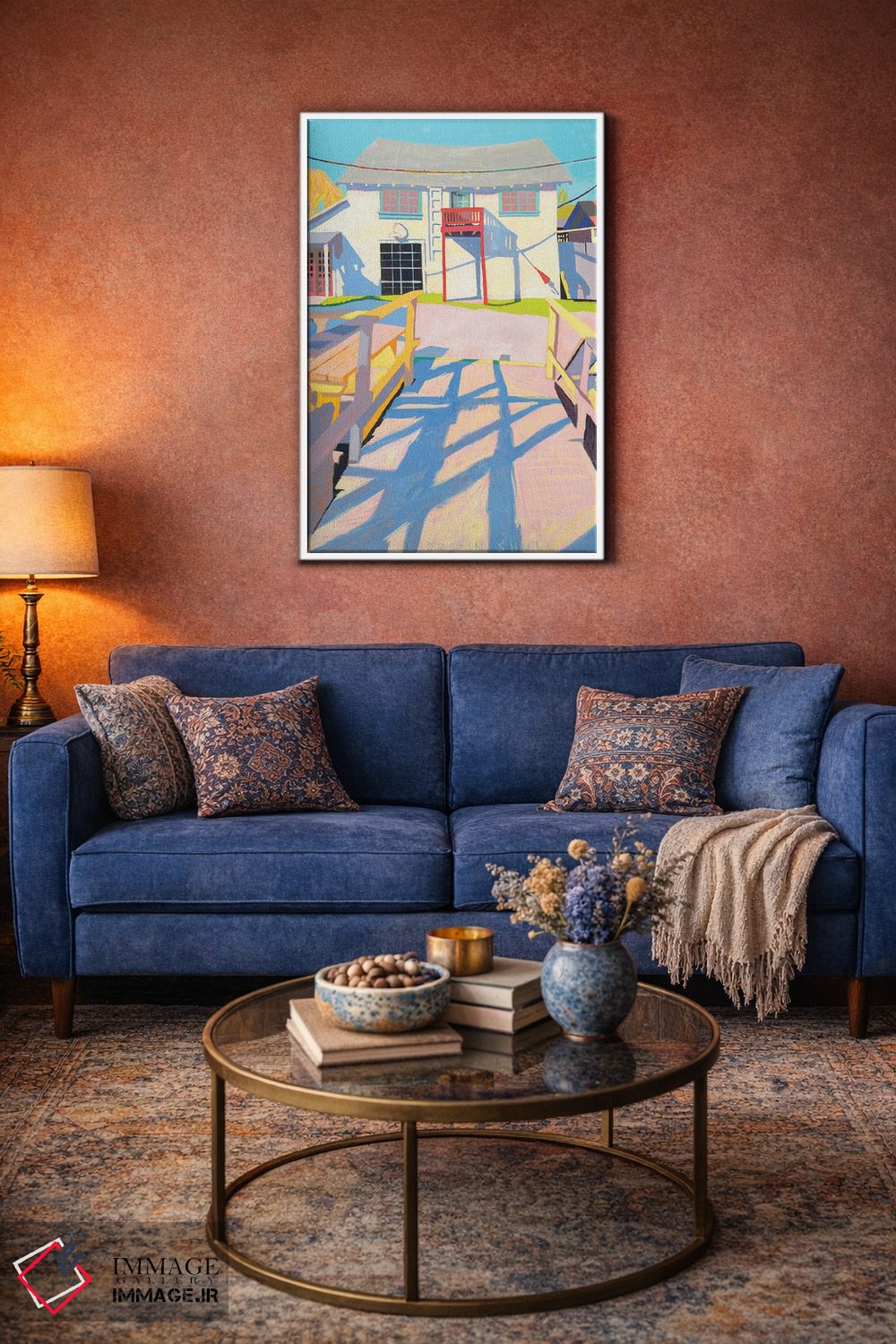 تابلو دکوراتیو کلبه هنری ماهیگیرها اثر جاستین شال - D3W