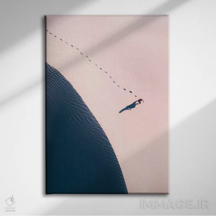 تابلو دکوراتیو سایه تاریک تپه شنی اثر جکسون رابرتز - نمای روبهرو روی دیوار