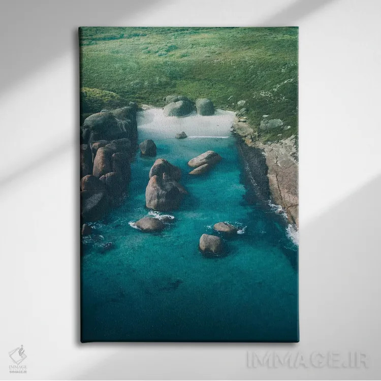 تابلو دکوراتیو صخره های فیل شماره یک اثر جکسون رابرتز - نمای روبهرو روی دیوار