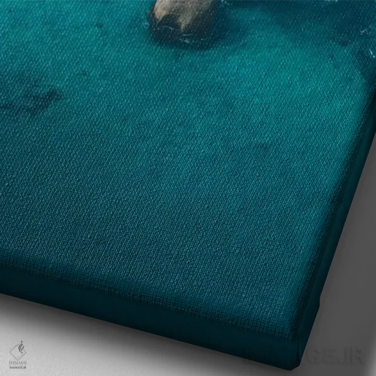 تابلو دکوراتیو صخره های فیل شماره یک اثر جکسون رابرتز - نمای نزدیک بافت بوم