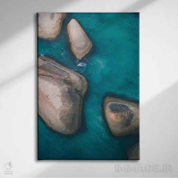 تابلو دکوراتیو صخره های فیل شماره سه اثر جکسون رابرتز - نمای روبهرو روی دیوار