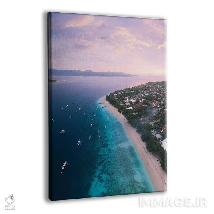 تابلو دکوراتیو جزایر گیلی اثر جکسون رابرتز - نمای پرسپکتیو محصول