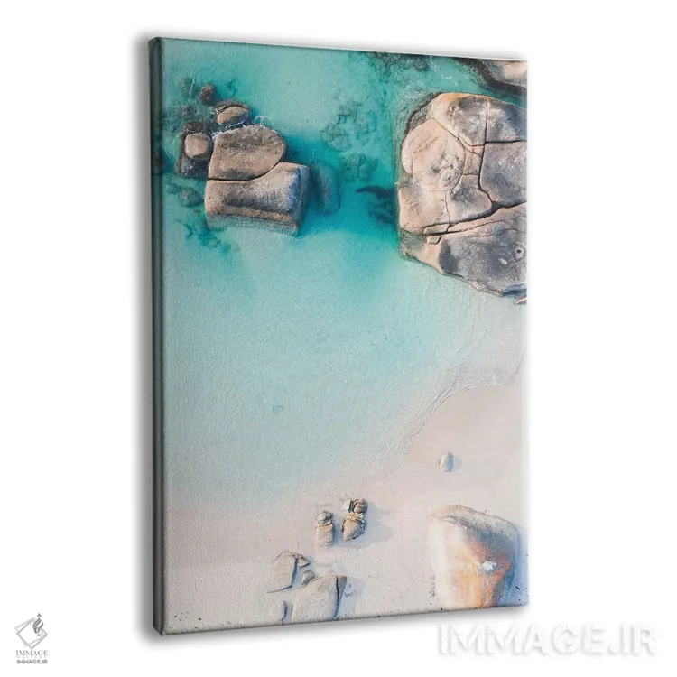 تابلو دکوراتیو استخر سبزها اثر جکسون رابرتز - نمای پرسپکتیو محصول