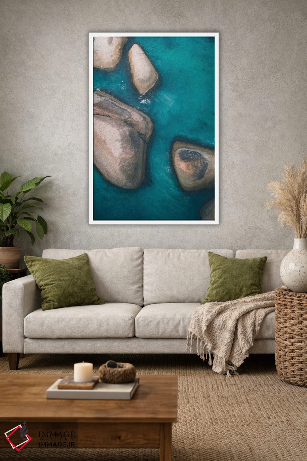 تابلو دکوراتیو صخره های فیل شماره سه اثر جکسون رابرتز - D1W