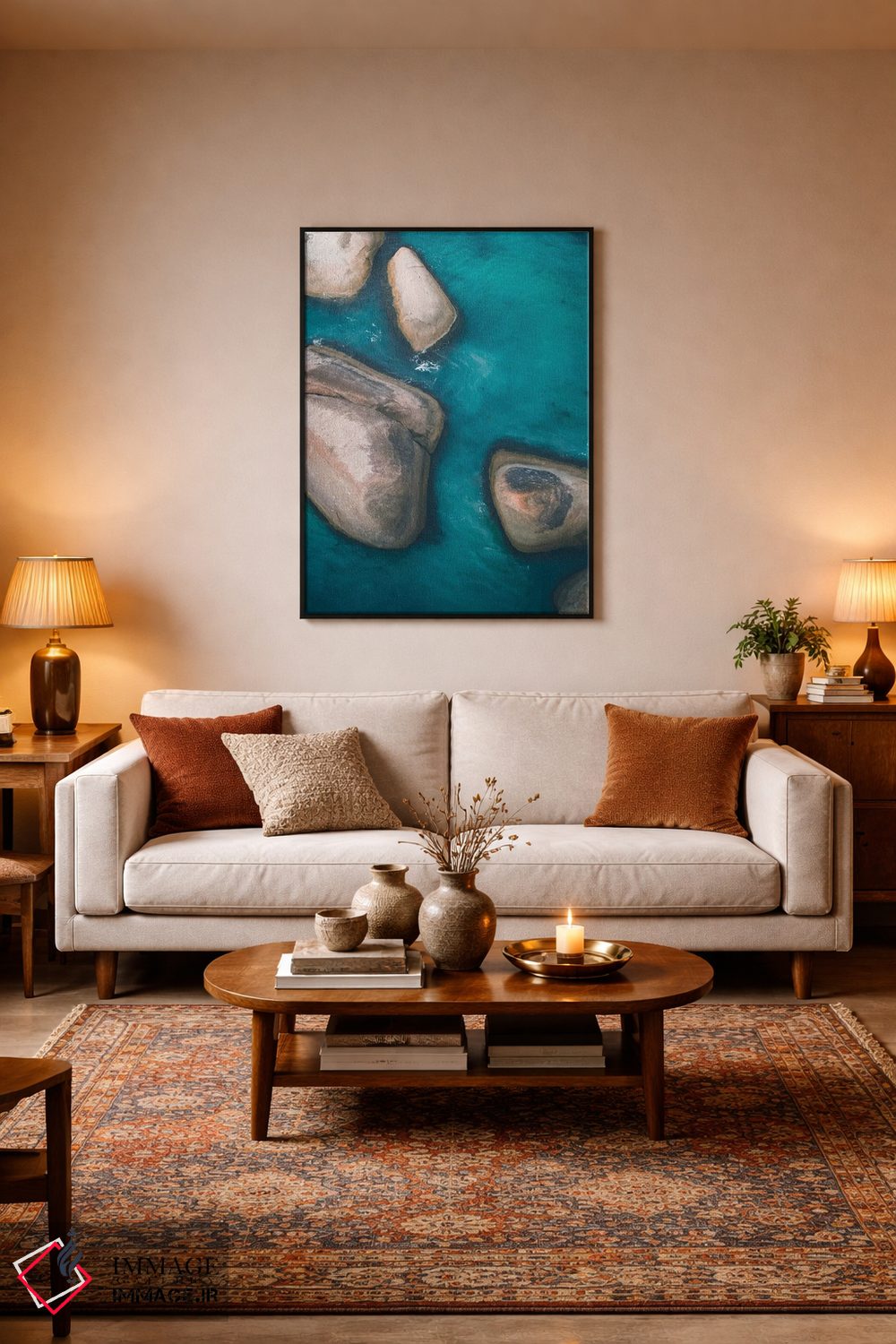 تابلو دکوراتیو صخره های فیل شماره سه اثر جکسون رابرتز - D4B