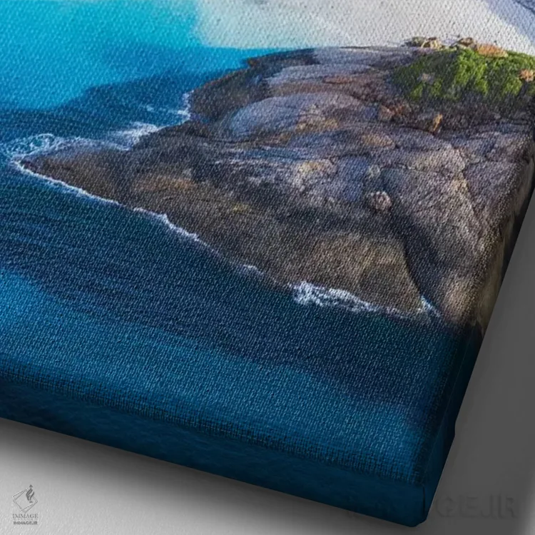 تابلو دکوراتیو خلیج جهنمی شماره دو اثر جکسون رابرتز - نمای نزدیک بافت بوم