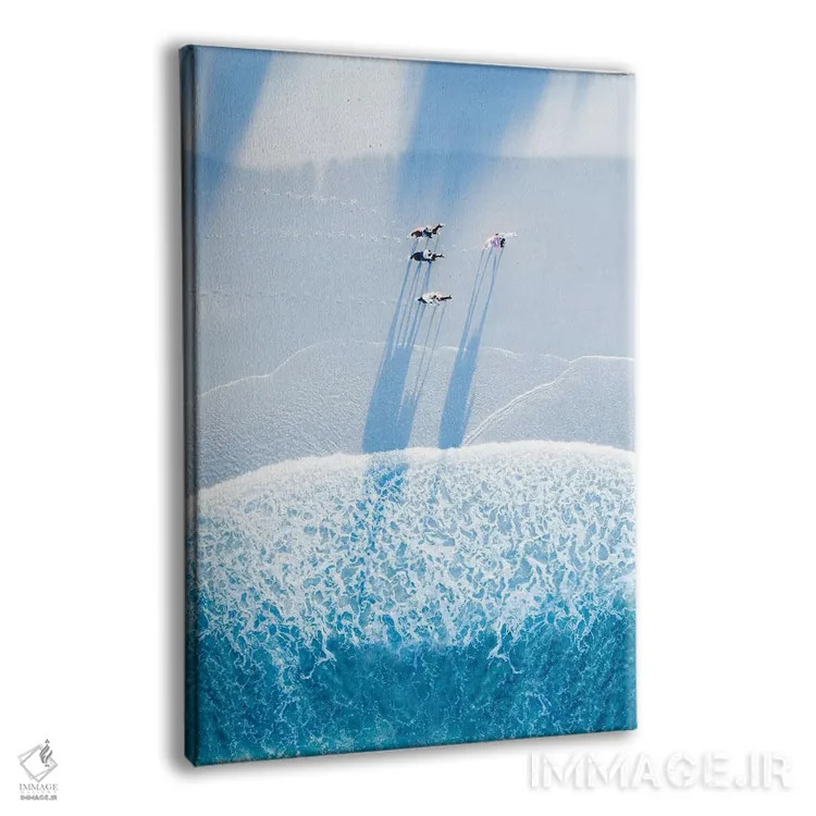 تابلو دکوراتیو اسب ها در ساحل اثر جکسون رابرتز - نمای پرسپکتیو محصول