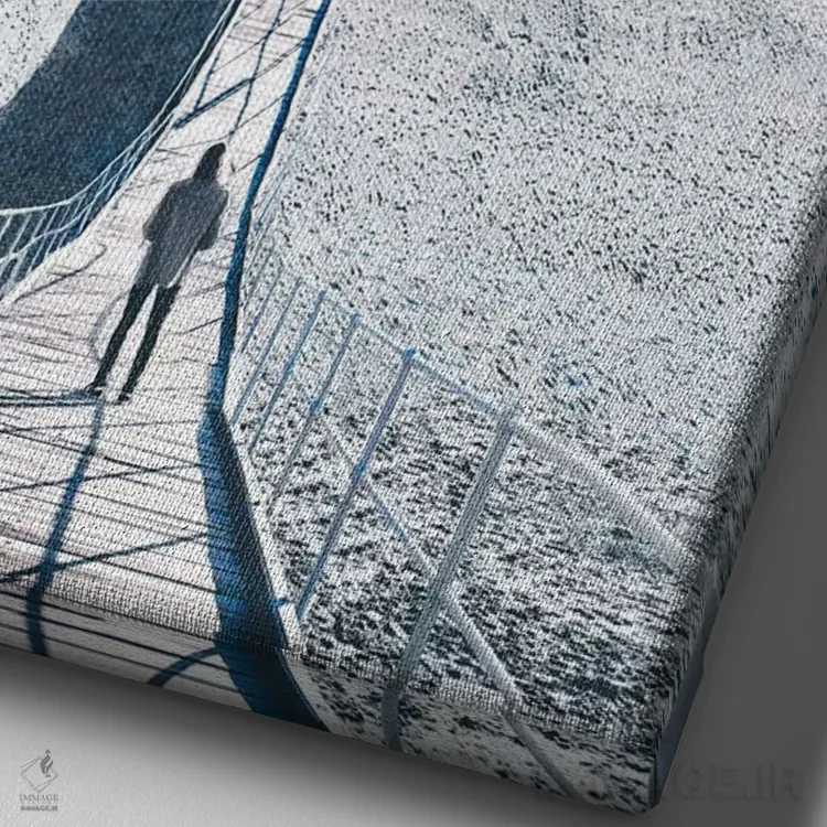 تابلو دکوراتیو آغاز اثر جکسون رابرتز - نمای نزدیک بافت بوم