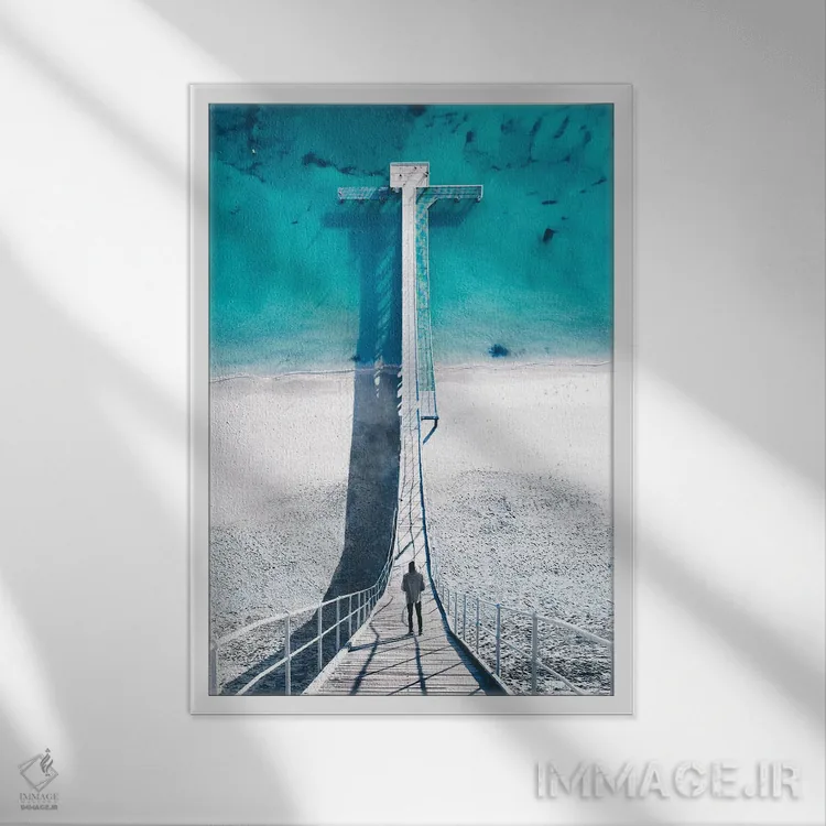 تابلو دکوراتیو آغاز اثر جکسون رابرتز - نمای قابدار سفید