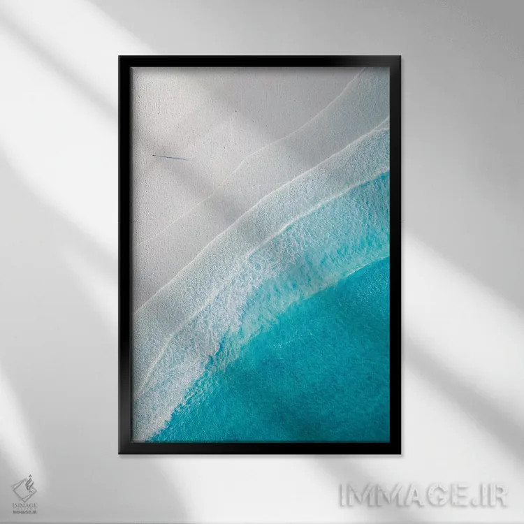 تابلو دکوراتیو شکاف اقیانوس شماره یک اثر جکسون رابرتز - نمای قابدار مشکی