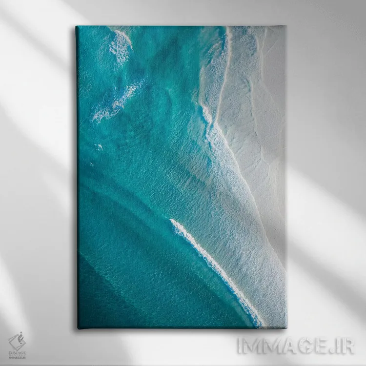تابلو دکوراتیو حس و حال اقیانوس اثر جکسون رابرتز - نمای روبهرو روی دیوار
