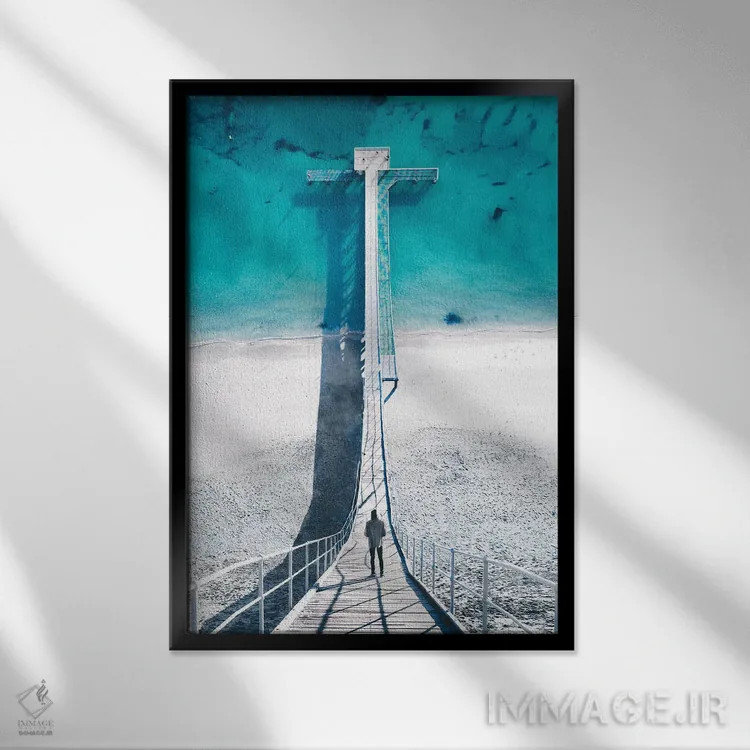 تابلو دکوراتیو آغاز اثر جکسون رابرتز - نمای قابدار مشکی