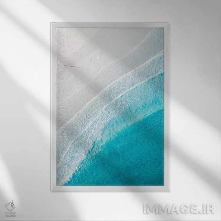 تابلو دکوراتیو شکاف اقیانوس شماره یک اثر جکسون رابرتز - نمای قابدار سفید