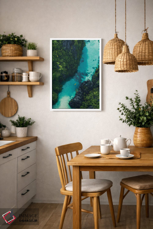 تابلو دکوراتیو بهشت پنهان اثر جکسون رابرتز - D3W