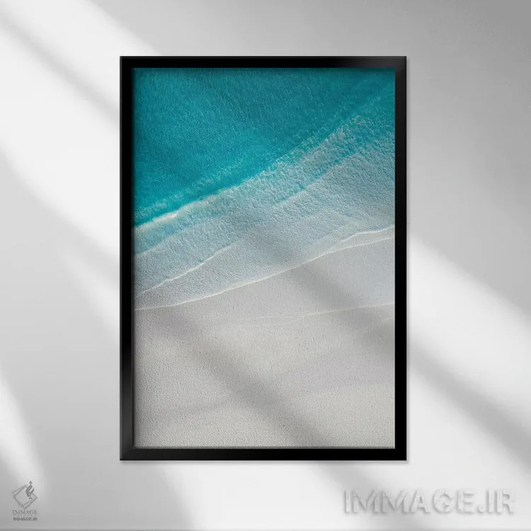 تابلو دکوراتیو شکاف اقیانوس شماره سه اثر جکسون رابرتز - نمای قابدار مشکی