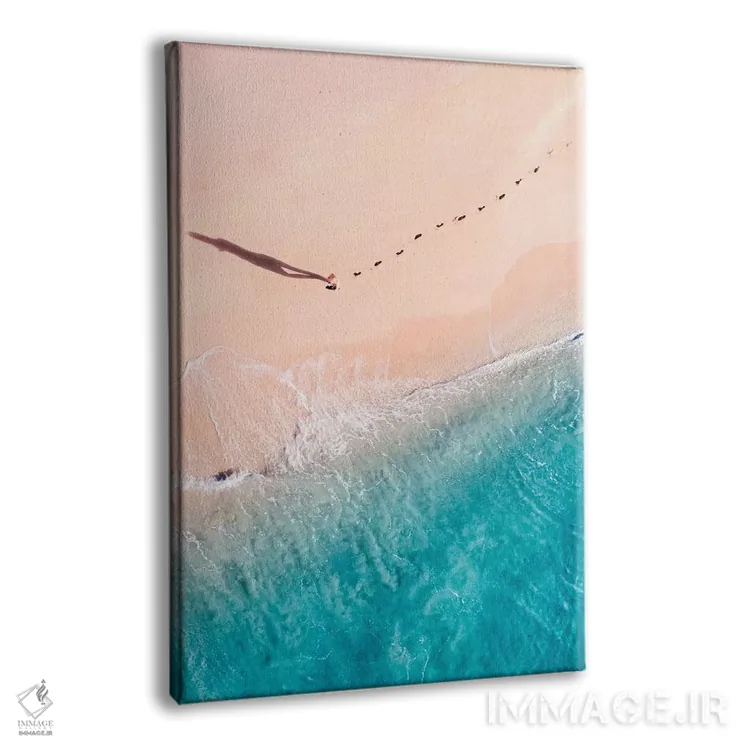 تابلو دکوراتیو خط ساحلی غروب شماره یک اثر جکسون رابرتز - نمای پرسپکتیو محصول