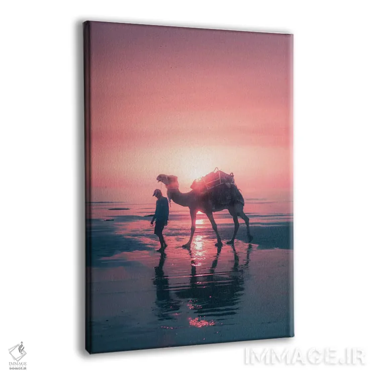 تابلو دکوراتیو شتر در غروب اثر جکسون رابرتز - نمای پرسپکتیو محصول