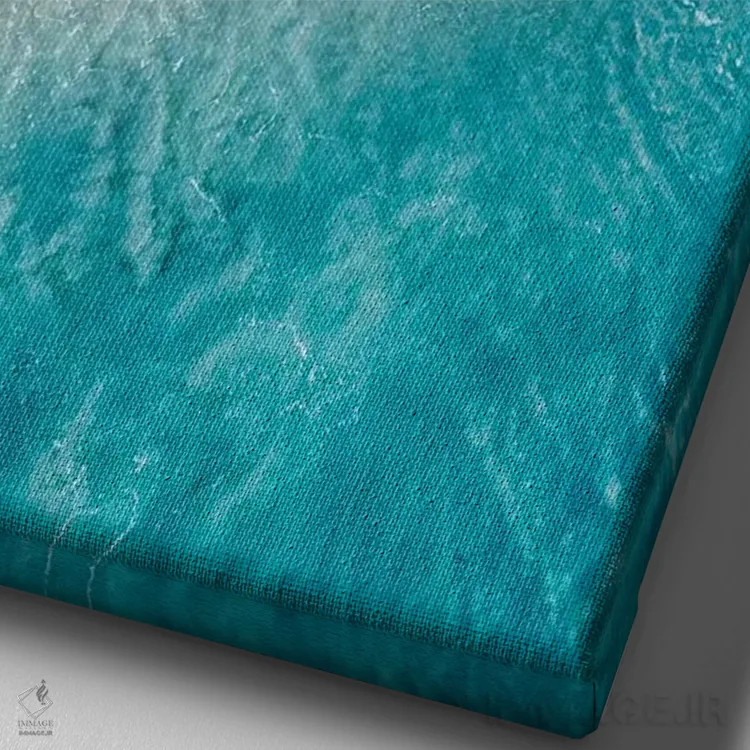 تابلو دکوراتیو خط ساحلی غروب شماره یک اثر جکسون رابرتز - نمای نزدیک بافت بوم