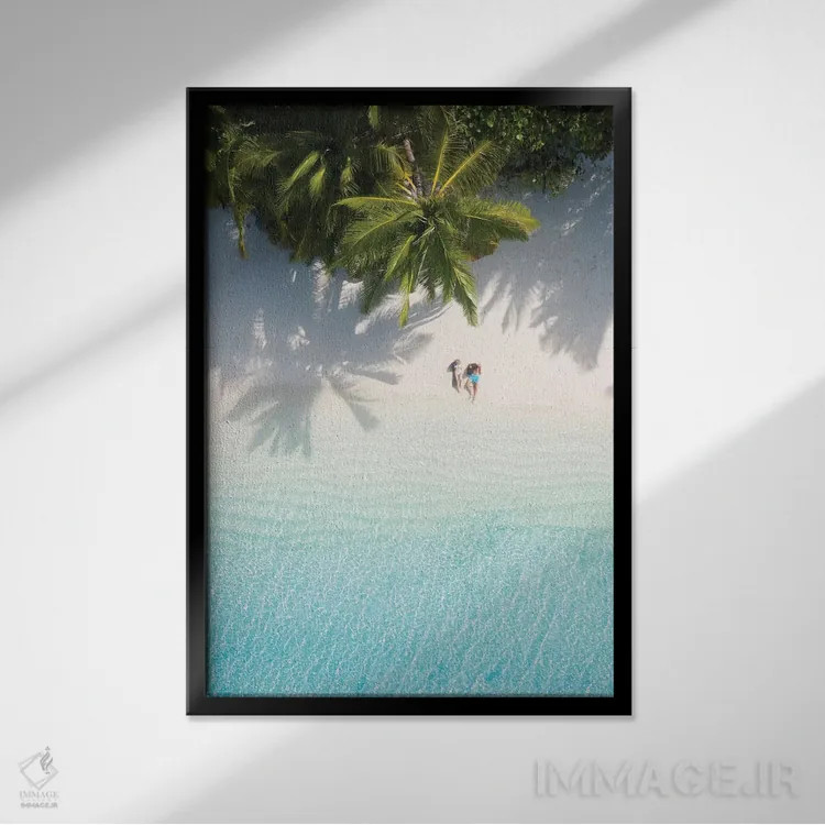 تابلو دکوراتیو بهشت ناب اثر جکسون رابرتز - نمای قابدار مشکی