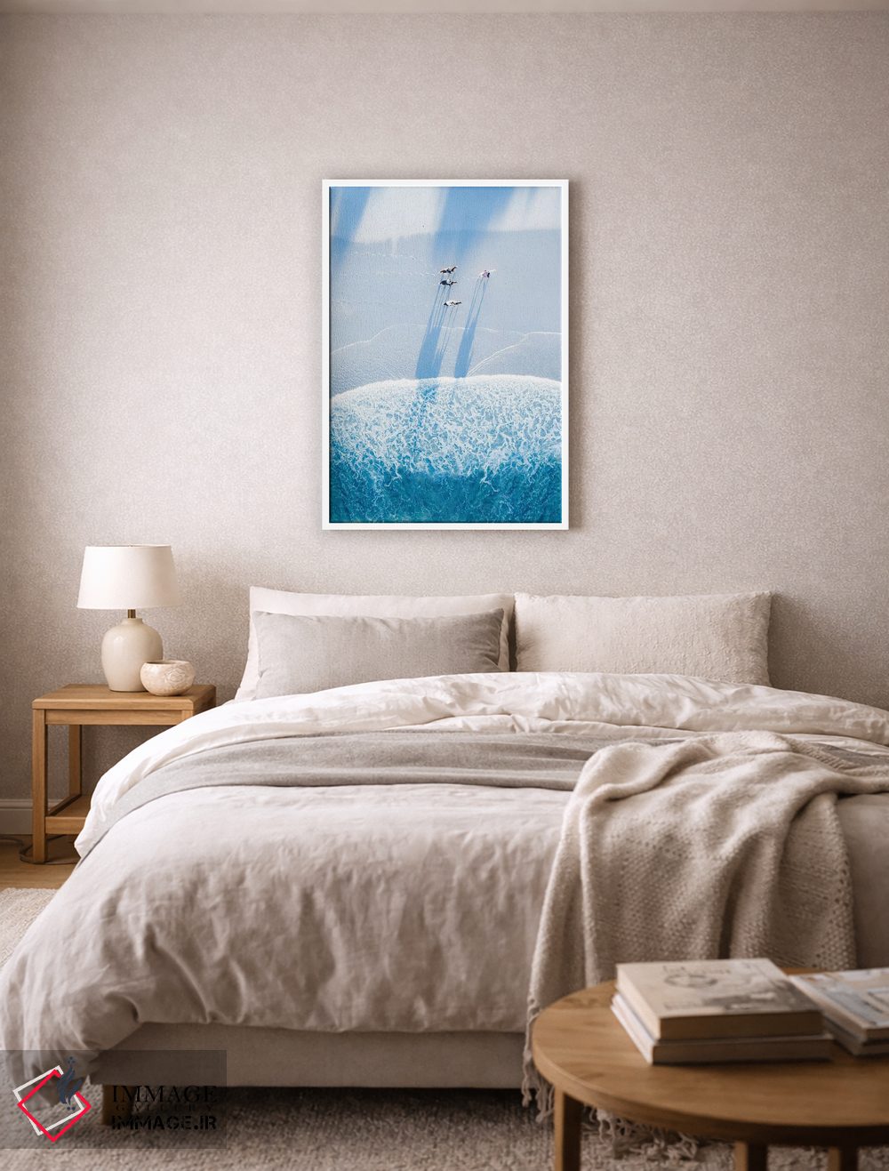 تابلو دکوراتیو اسب ها در ساحل اثر جکسون رابرتز - D6W