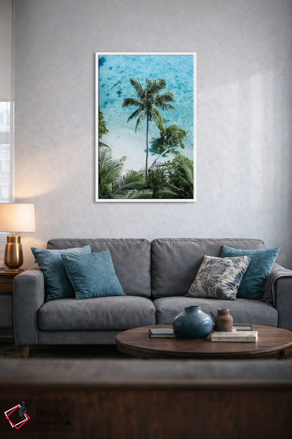 تابلو دکوراتیو بهشت درختان نخل اثر جکسون رابرتز - D4W