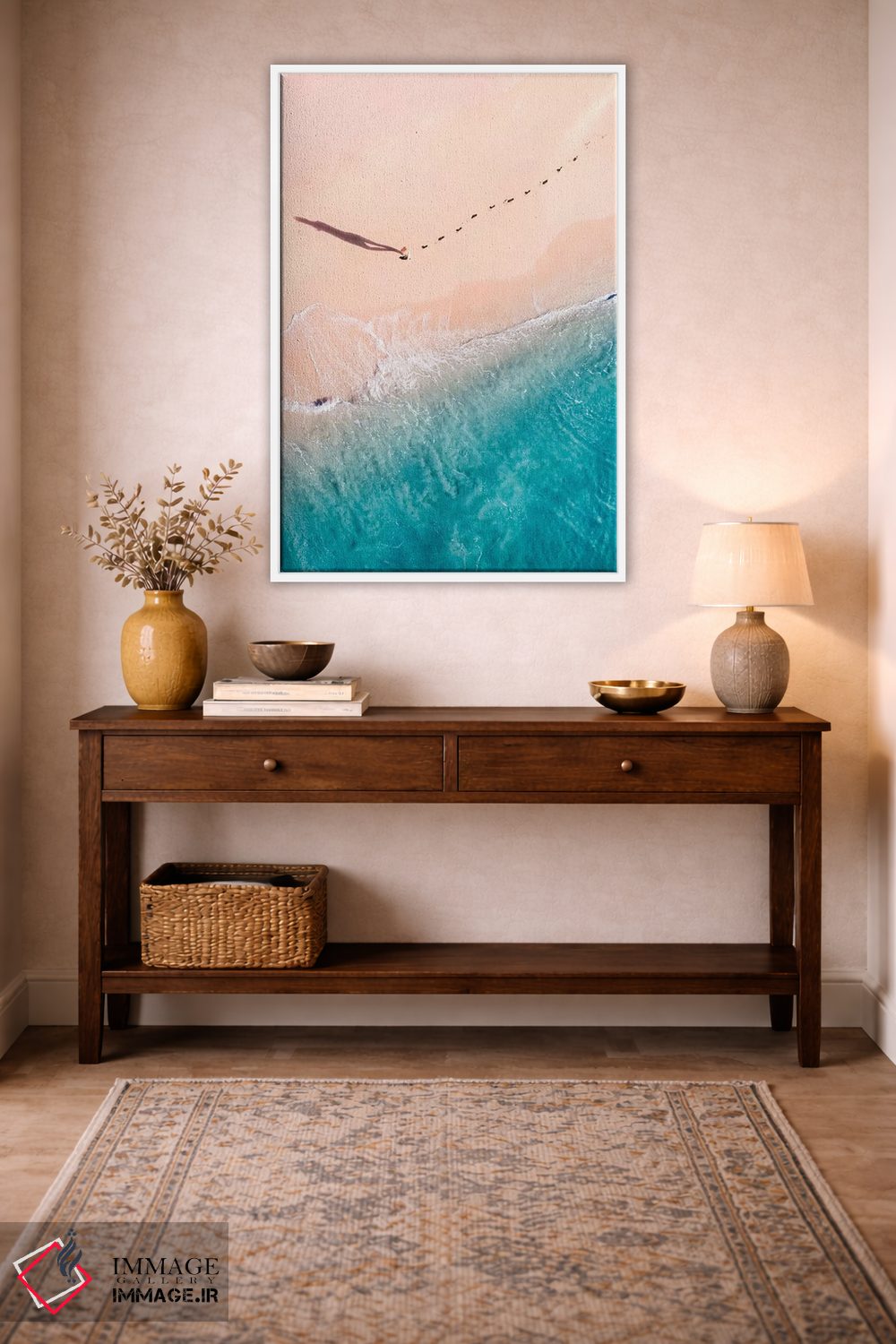 تابلو دکوراتیو خط ساحلی غروب شماره یک اثر جکسون رابرتز - D2W