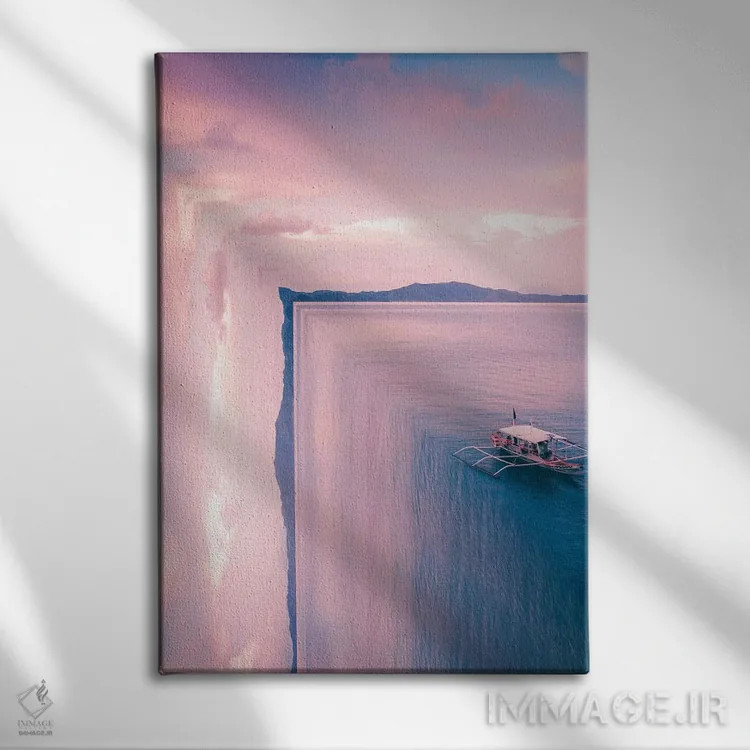 تابلو دکوراتیو لبه دنیا شماره سه اثر جکسون رابرتز - نمای روبهرو روی دیوار