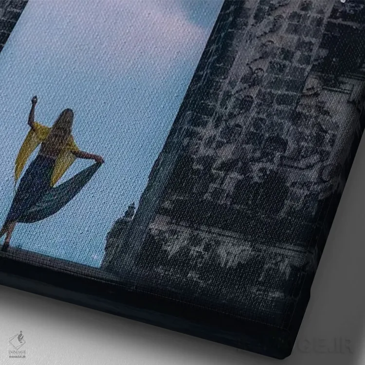 تابلو دکوراتیو دروازه های بهشت اثر جکسون رابرتز - نمای نزدیک بافت بوم