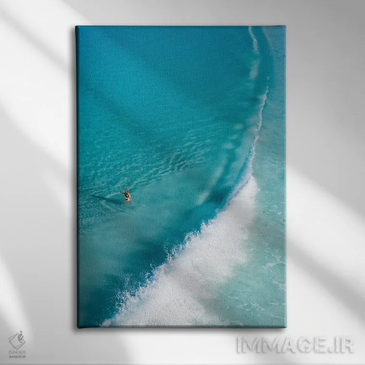 تابلو دکوراتیو ساحل بی نقص شماره یک اثر جکسون رابرتز - نمای روبهرو روی دیوار
