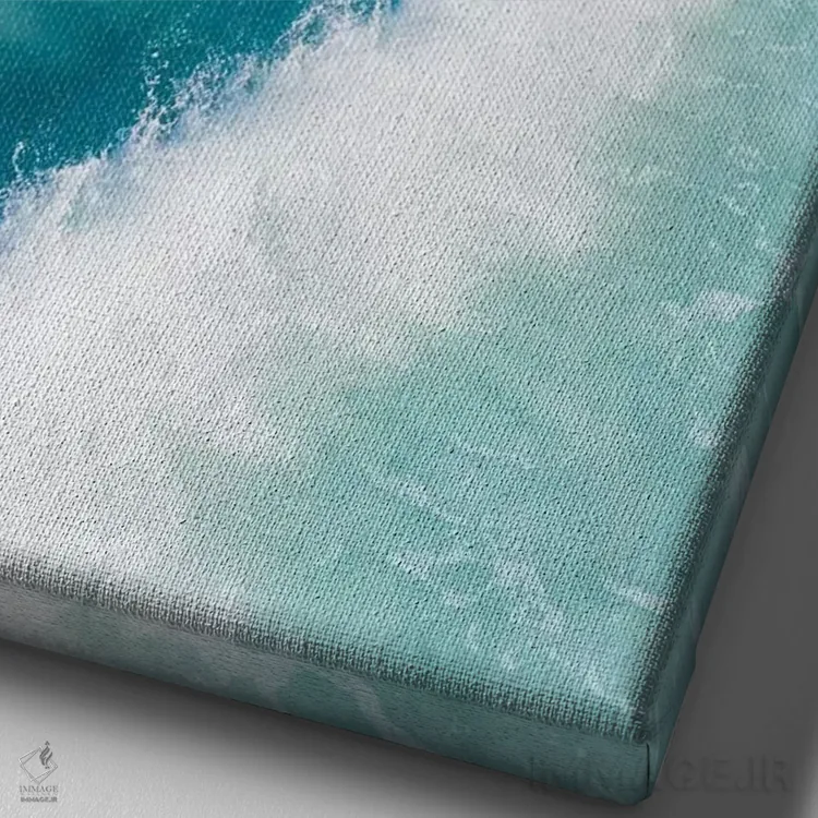 تابلو دکوراتیو ساحل بی نقص شماره یک اثر جکسون رابرتز - نمای نزدیک بافت بوم