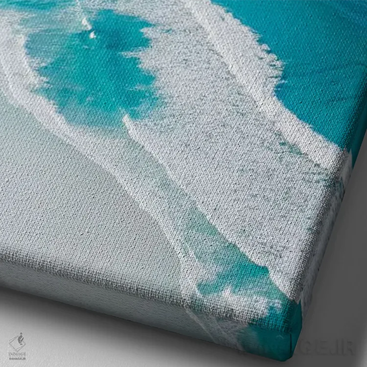 تابلو دکوراتیو ساحل بی نقص شماره دو اثر جکسون رابرتز - نمای نزدیک بافت بوم