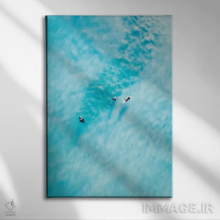 تابلو دکوراتیو آب های شفاف اثر جکسون رابرتز - نمای روبهرو روی دیوار