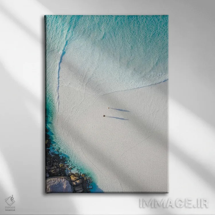 تابلو دکوراتیو ساحل بی نقص شماره چهار اثر جکسون رابرتز - نمای روبهرو روی دیوار