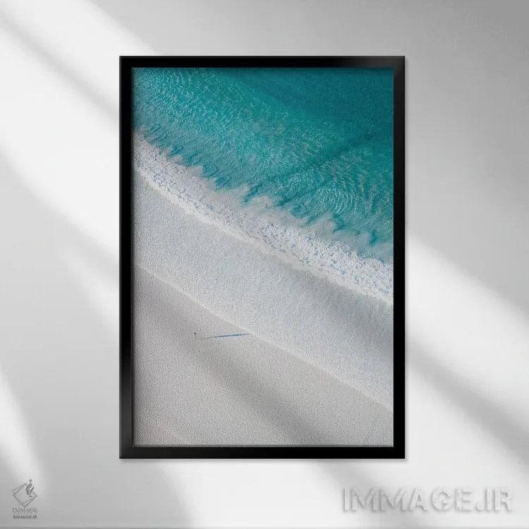 تابلو دکوراتیو کامل ترین ساحل اثر جکسون رابرتز - نمای قابدار مشکی