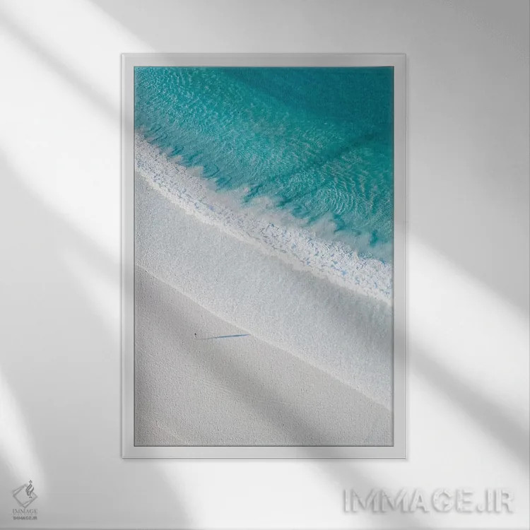 تابلو دکوراتیو کامل ترین ساحل اثر جکسون رابرتز - نمای قابدار سفید