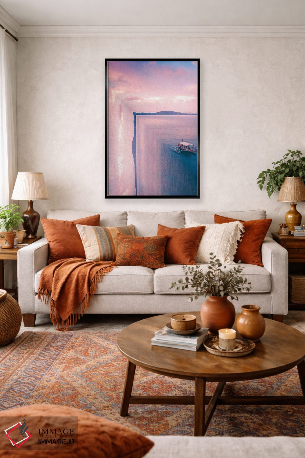 تابلو دکوراتیو لبه دنیا شماره سه اثر جکسون رابرتز - D3B