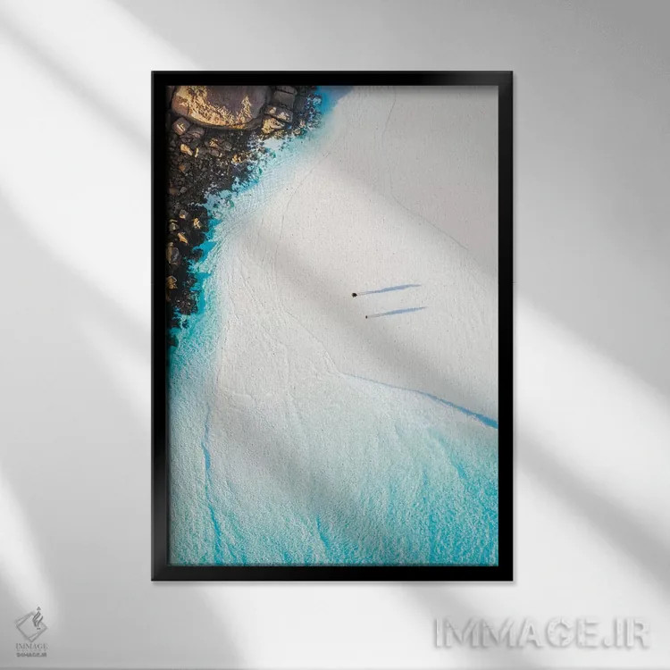تابلو دکوراتیو ساحل بی نقص شماره شش اثر جکسون رابرتز - نمای قابدار مشکی