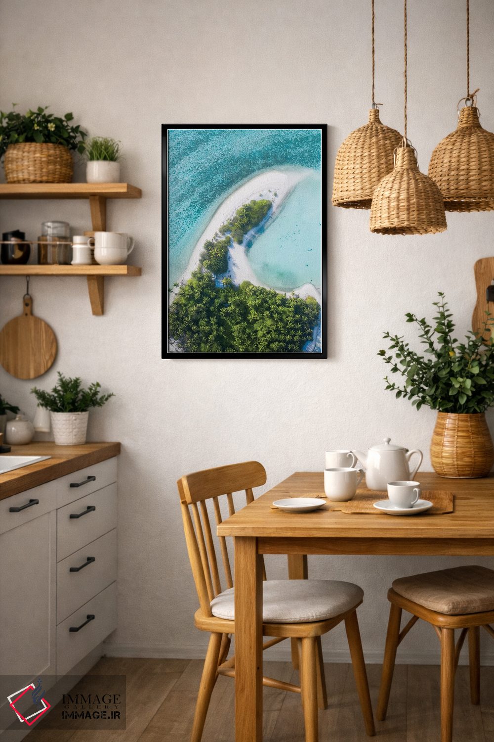 تابلو دکوراتیو جزایر کوکوس شماره یک اثر جکسون رابرتز - D5B