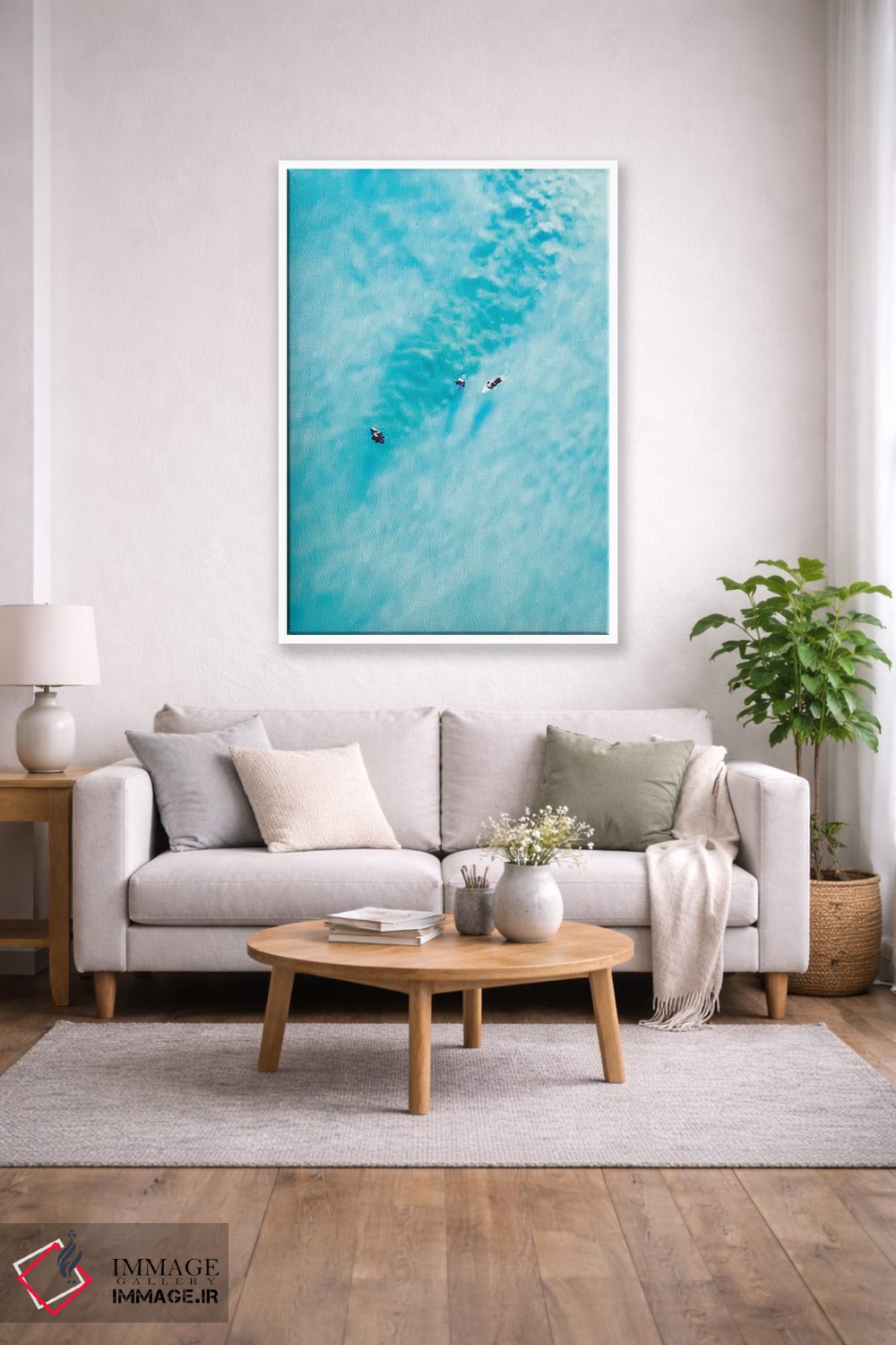 تابلو دکوراتیو آب های شفاف اثر جکسون رابرتز - D1W