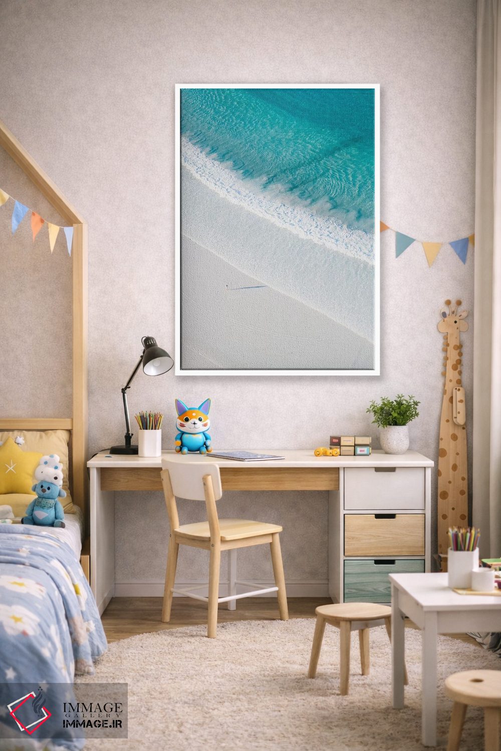 تابلو دکوراتیو کامل ترین ساحل اثر جکسون رابرتز - D1W