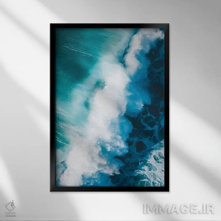 تابلو دکوراتیو قدرت آب اثر جکسون رابرتز - نمای قابدار مشکی