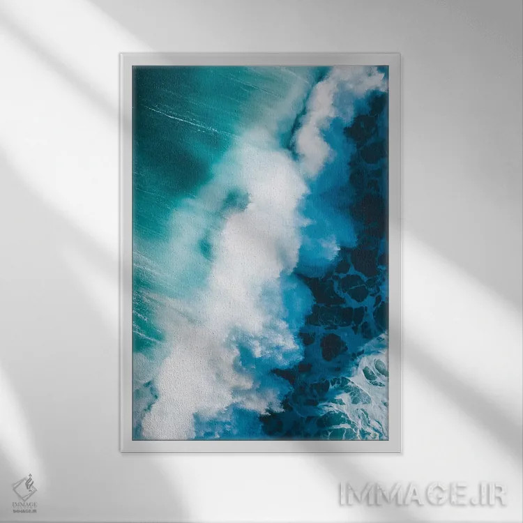 تابلو دکوراتیو قدرت آب اثر جکسون رابرتز - نمای قابدار سفید