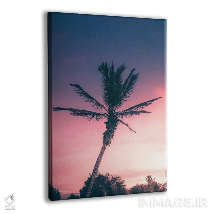 تابلو دکوراتیو غروب گرمسیری شماره دو اثر جکسون رابرتز - نمای پرسپکتیو محصول