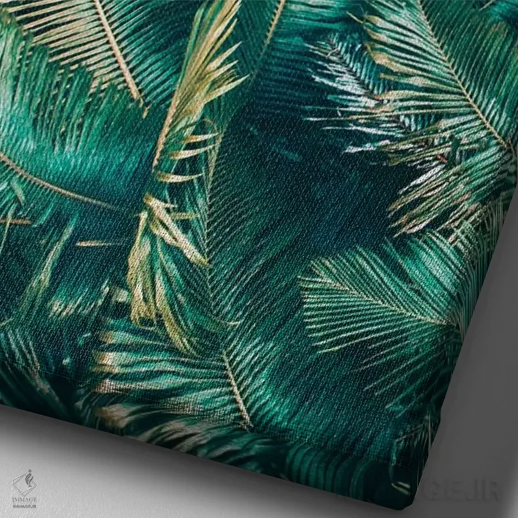 تابلو دکوراتیو حس و حال گرمسیری اثر جکسون رابرتز - نمای نزدیک بافت بوم