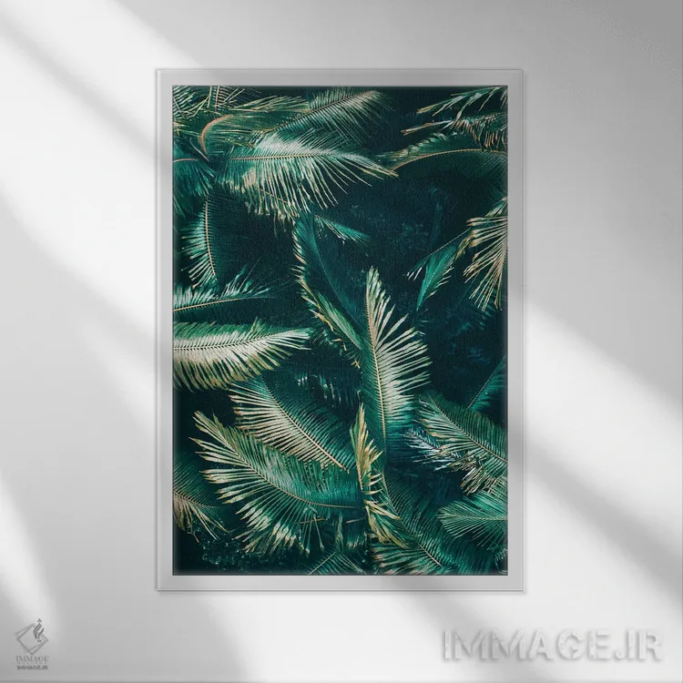 تابلو دکوراتیو حس و حال گرمسیری اثر جکسون رابرتز - نمای قابدار سفید