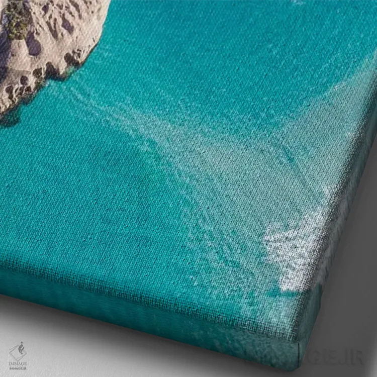 تابلو دکوراتیو خلیج گرگ و میش اثر جکسون رابرتز - نمای نزدیک بافت بوم