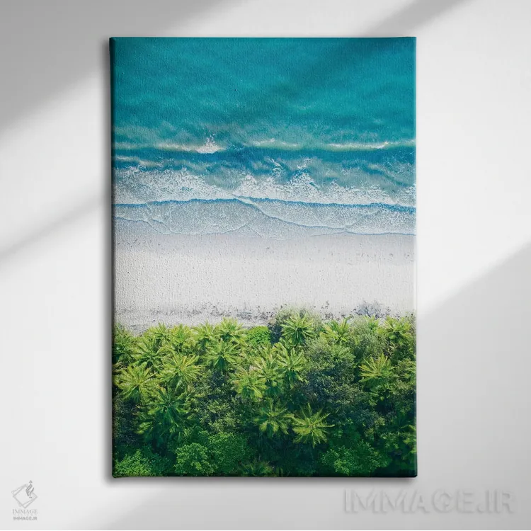 تابلو دکوراتیو جایی که جنگل به دریا می رسد شماره یک اثر جکسون رابرتز - نمای روبهرو روی دیوار