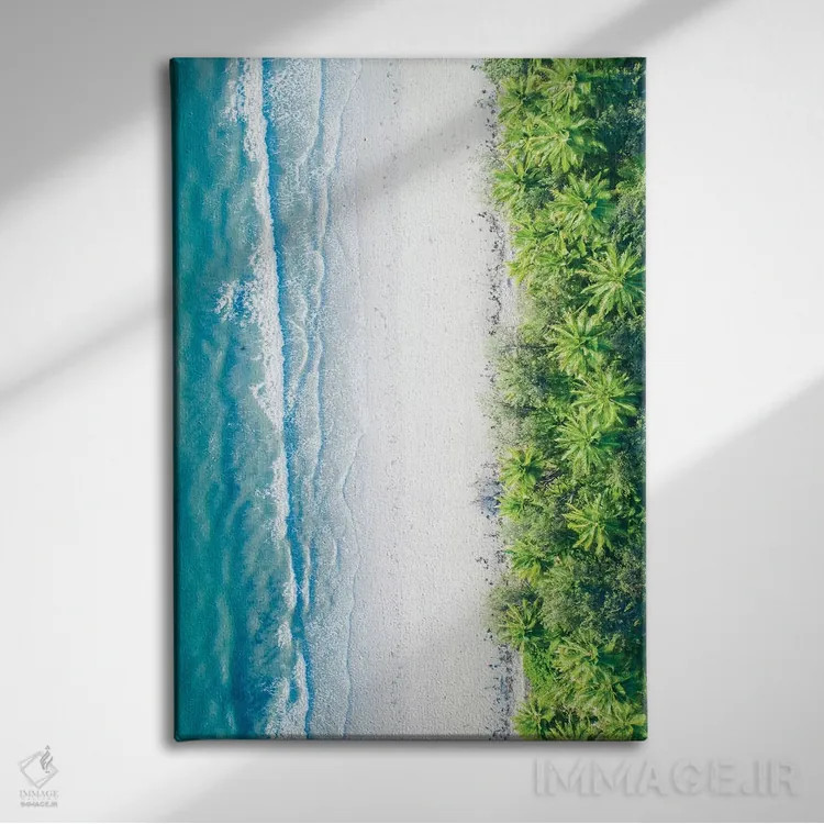 تابلو دکوراتیو جایی که جنگل به دریا می رسد شماره دو اثر جکسون رابرتز - نمای روبهرو روی دیوار